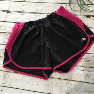 The North Face Black pink running shorts size small